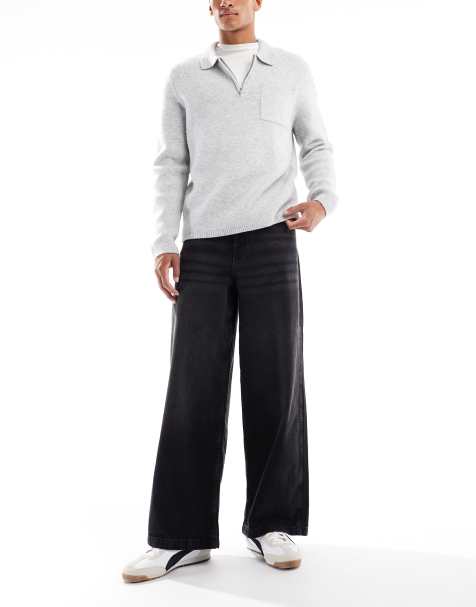 ASOS DESIGN super baggy jeans in black - view 1