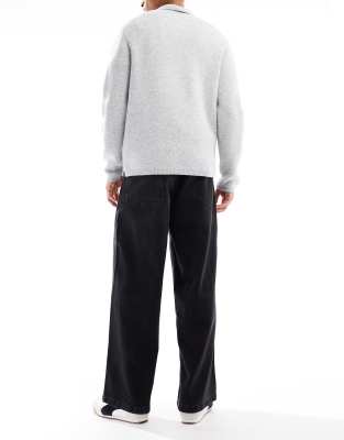 Asos Design Super Baggy Jeans In Black