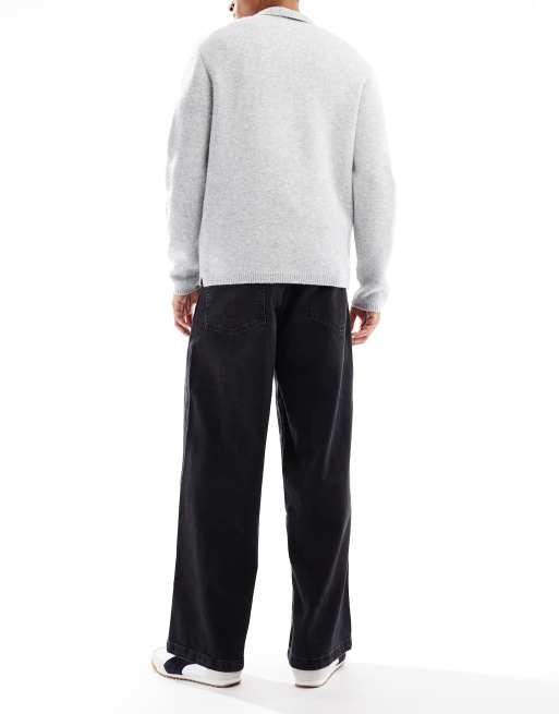 ASOS DESIGN super baggy jeans in black