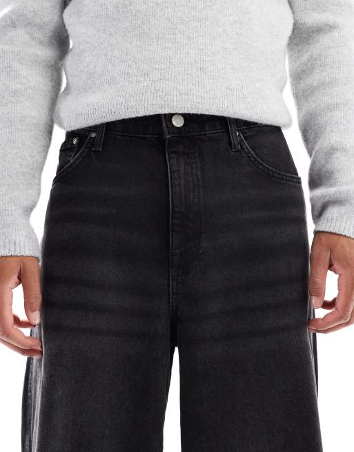 ASOS DESIGN super baggy jeans in black