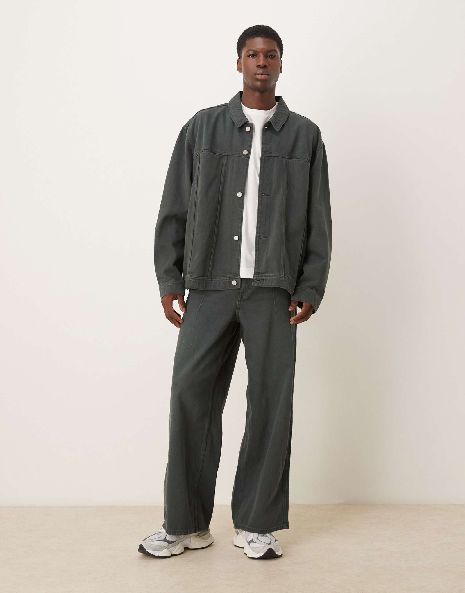 ДИЗАЙНЕРСКИЕ супер-мешковатые джинсы ASOS синего цвета overdye - часть комплекта