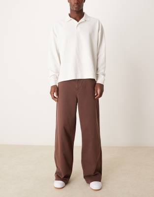 ASOS DESIGN super baggy jeans in brown