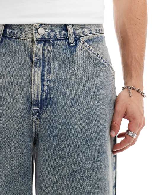 ASOS DESIGN - Jean ultra baggy à reflets verts