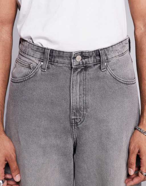 ASOS DESIGN super baggy jeans in grey wash, 5 of 5