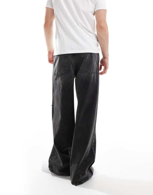 ASOS DESIGN - Super baggy jeans in grijze wassing, 2 van 5