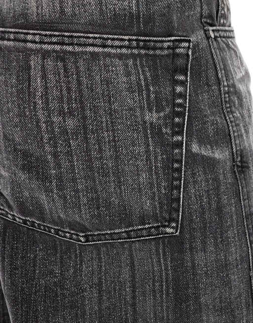 ASOS DESIGN super baggy jeans in heavy washed black, 3 of 5