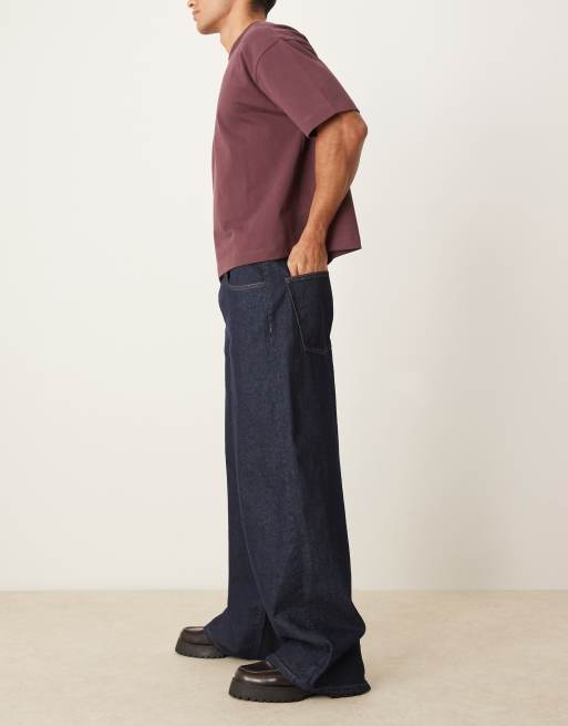 ASOS DESIGN super baggy jeans in indigo wash