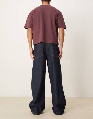 ASOS DESIGN super baggy jeans in indigo wash