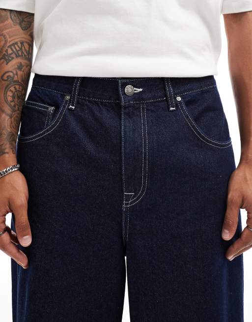 ASOS DESIGN super baggy jeans in indigo