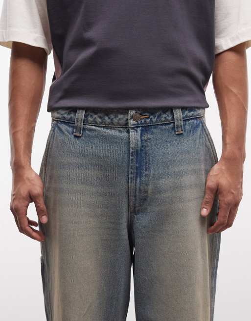 ASOS DESIGN - Super baggy jeans in mid-wash blauw met tint, 5 van 5