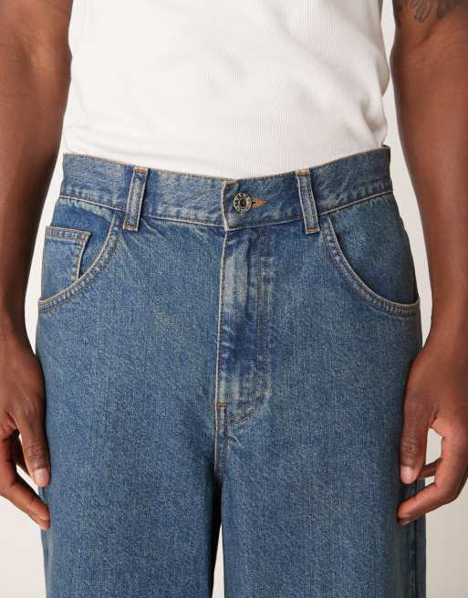 ASOS DESIGN super baggy jeans in mid wash blue - part of a set , 5 of 5