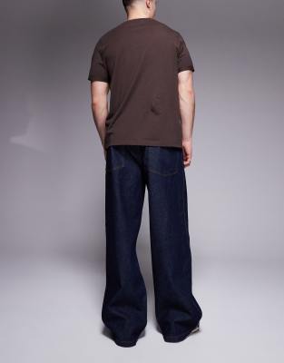 ASOS DESIGN super baggy jeans in raw wash
