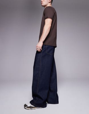 ASOS DESIGN super baggy jeans in raw wash