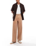 [ASOS DESIGN] ASOS DESIGN super baggy jeans in sand wash-Neutral W32 L34 Sand