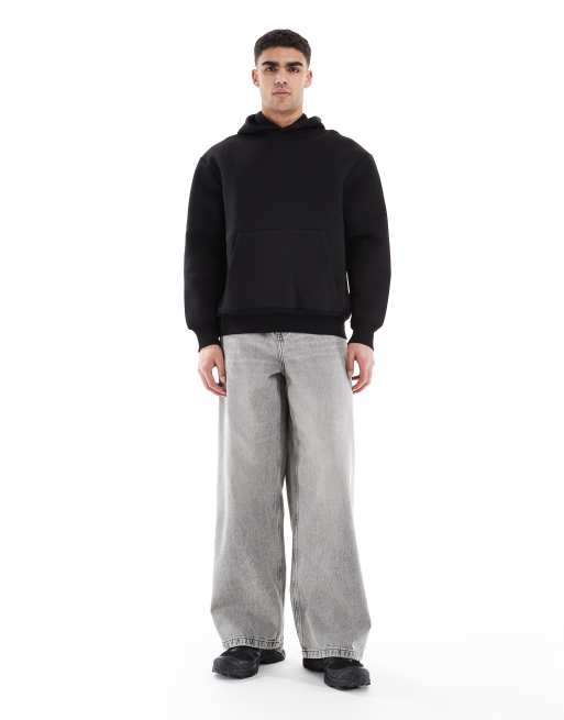 ASOS DESIGN - Super baggy jeans in vintage grijze wassing