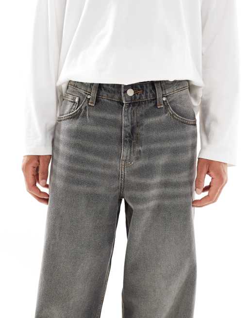 ASOS DESIGN super baggy jeans in washed black