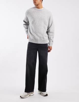 Asos Design Super Baggy Jeans In Blue