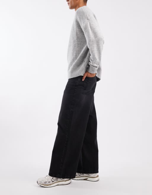 ASOS DESIGN super baggy jeans in washed black | ASOS