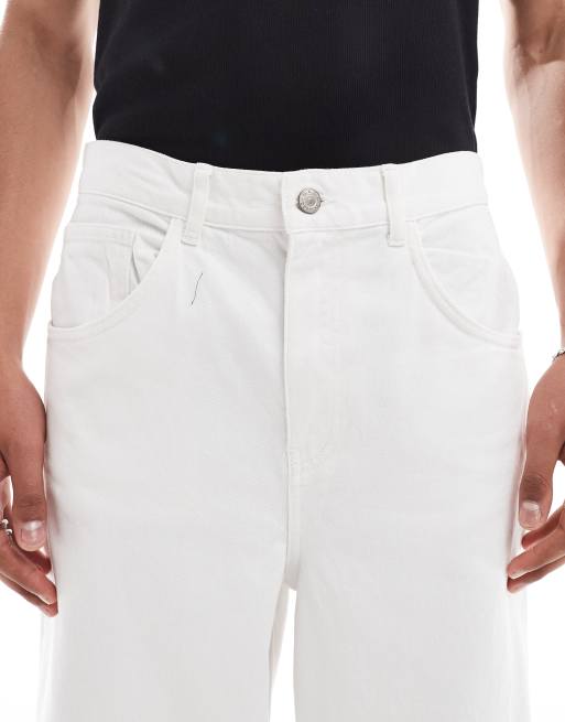 ASOS DESIGN super baggy jeans in white - part of a set