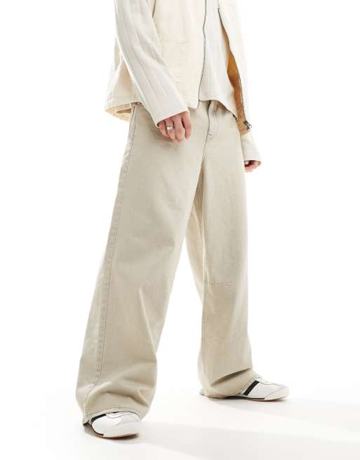 ASOS DESIGN - Super baggy jeans met vintage tint