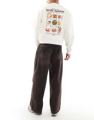 Asos Design Super Baggy Jeans With Brown Tint In Black