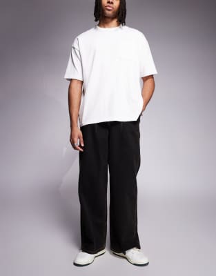 Asos Design Super Baggy Jeans With Darts In Gray