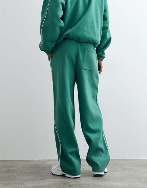 ASOS DESIGN super baggy jogger co-ord met bies in groen, 5 van 5