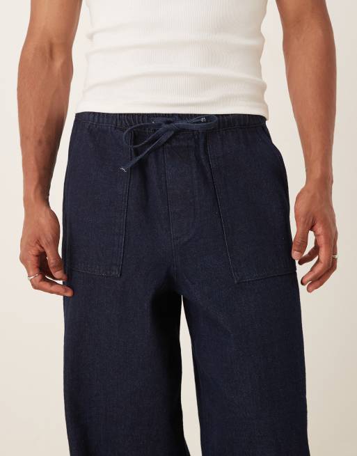 ASOS DESIGN super baggy lightweight jeans in raw wash
