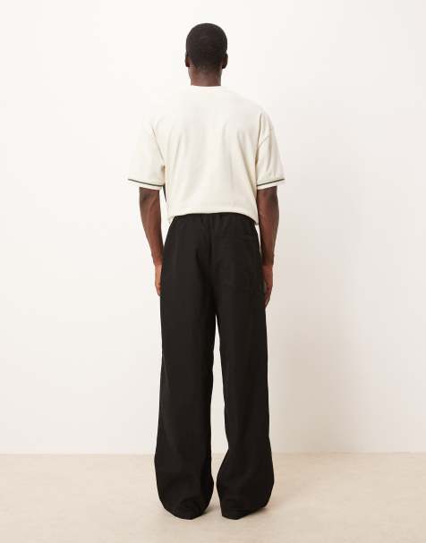 ASOS DESIGN super baggy lightweight jeans in washed black - view 1