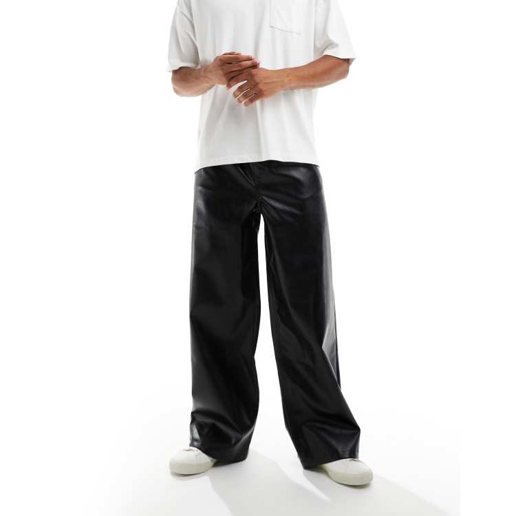 パンツ Used Wide Slacks Studs Baggy Black パンツ Used Wide