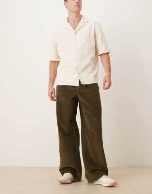 Asos Design Super Baggy Pants In Green