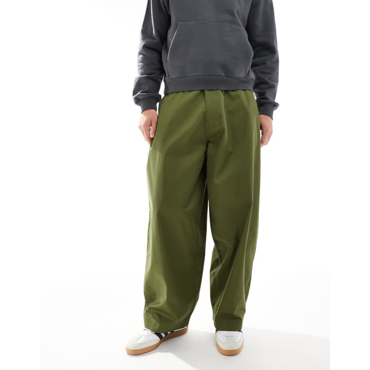 ASOS DESIGN super baggy pants in khaki | ASOS