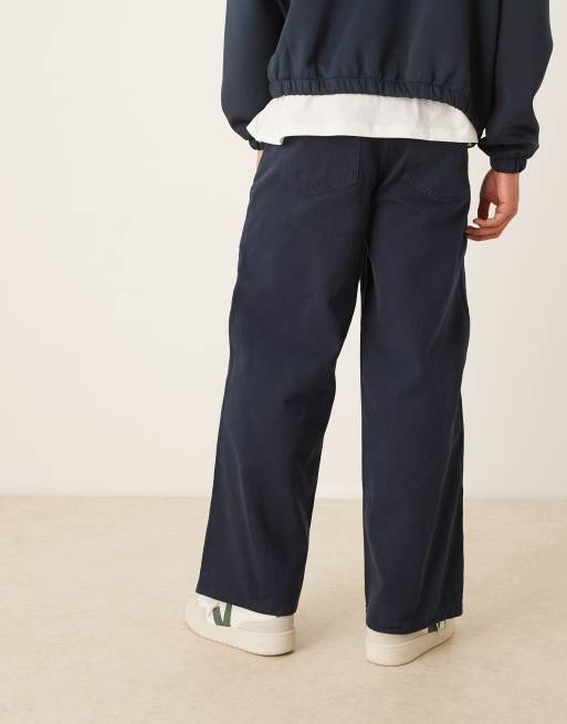 Men Loose Wide Leg Straight Pants Trousers Streetwear