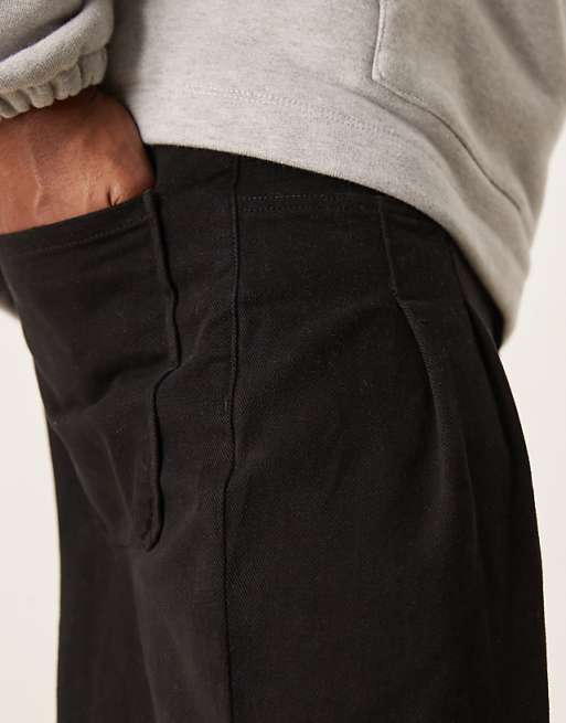 ASOS DESIGN super baggy pleated pants in black | ASOS ASOS DESIGN super baggy pleated pants in black | ASOS