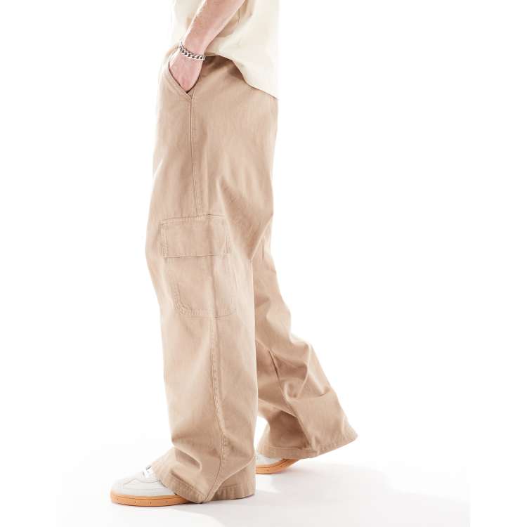 パンツ GUAPI Cream Extra Baggy Cargos XS S GUAPI Cream Extra Baggy Cargos XS S