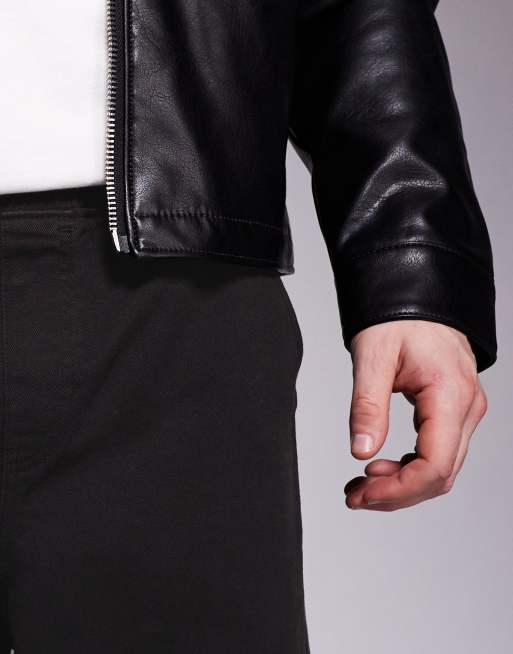 ASOS DESIGN super baggy pull on cargo pants in black