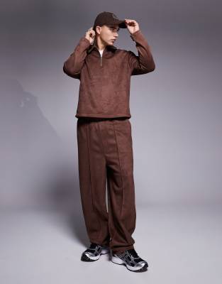 0400~Cashmere-blend Tailored Baggy Pants main image 1