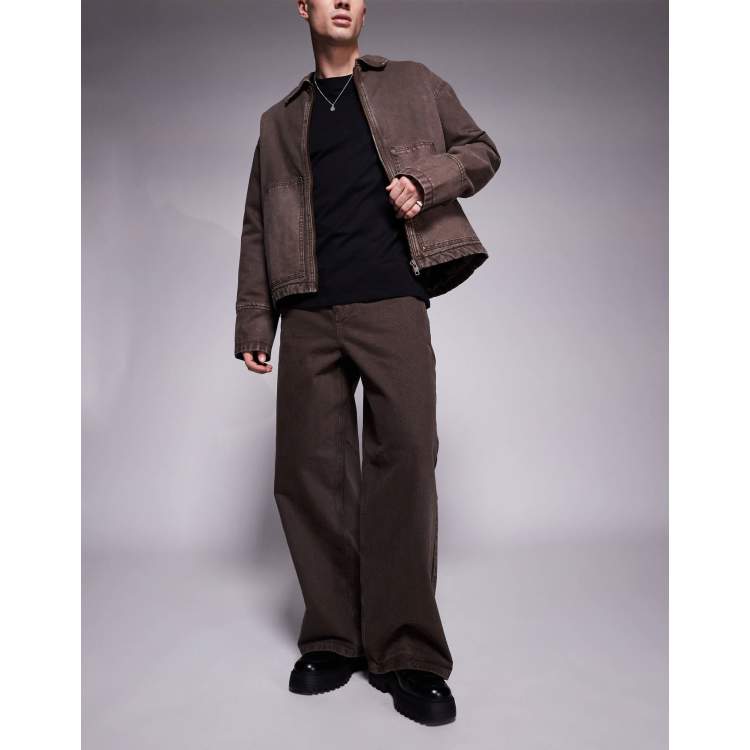 ▪️everyone brown slacks XL adidas Originals Men's Brown Baggy Pants | Bash