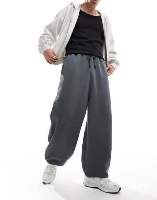 ASOS DESIGN super balloon jogger in charcoal