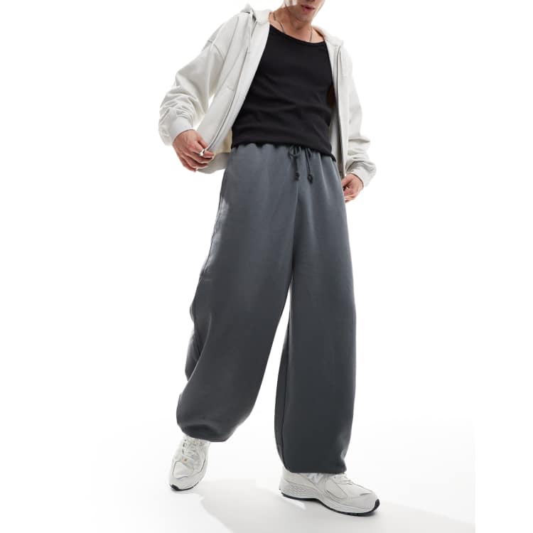 TWN☆TT NEW BASE SWEATSHIRTS + SEMI BALLOON SWEATPANTS SETUP ASOS DESIGN super balloon sweatpants in charcoal | ASOS