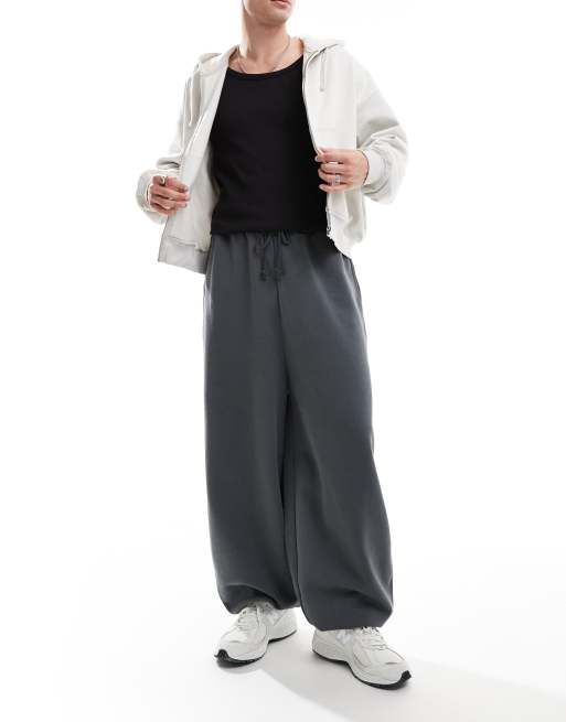 ASOS DESIGN super balloon sweatpants in charcoal | ASOS