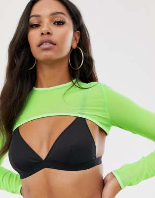 asos neon top