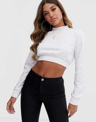 asos cropped sweatshirt