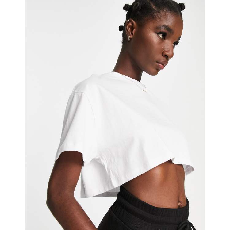 ASOS DESIGN super crop t-shirt in baby blue