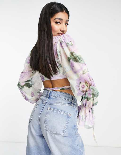 Asos cheap lilac top