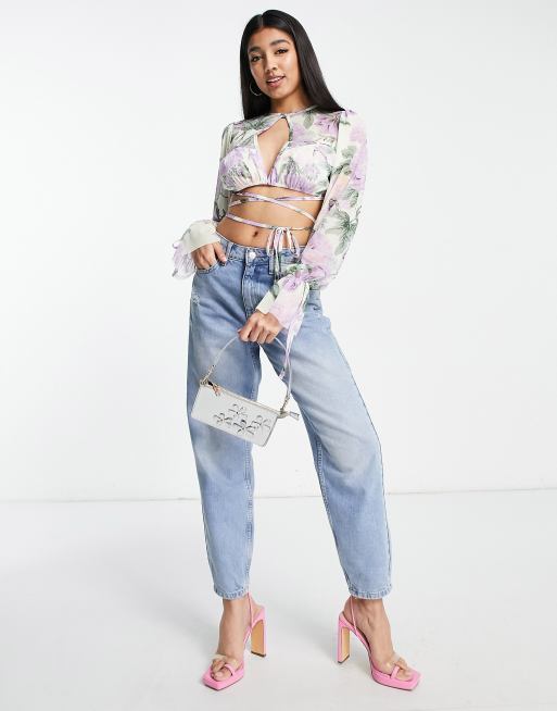 Crop top best sale design on jeans