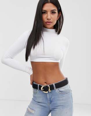 turtle neck sports bra