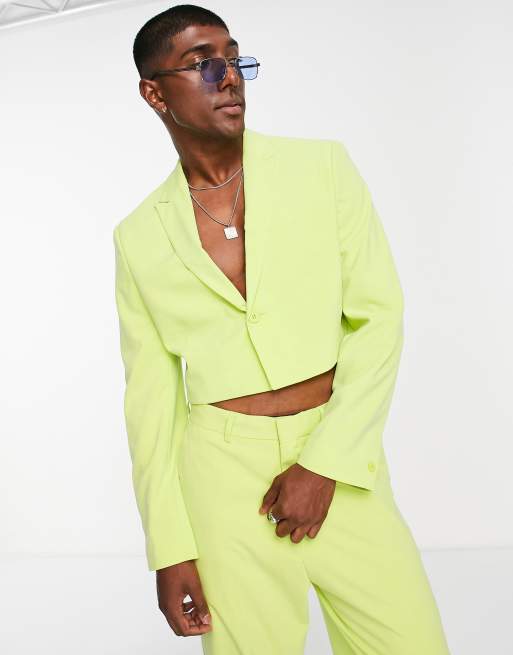 Lime green shop jacket outfit