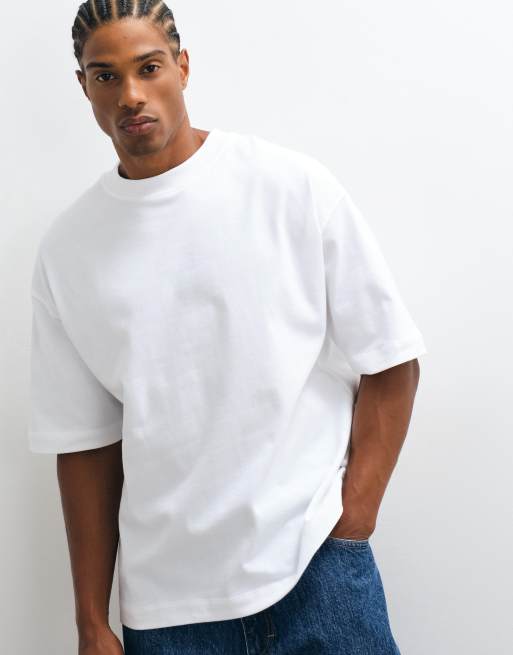 ASOS DESIGN super heavyweight boxy oversized t-shirt in white, 5 of 10
