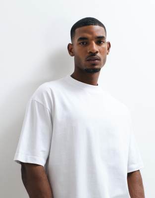 ASOS DESIGN super heavyweight boxy oversized t-shirt in white